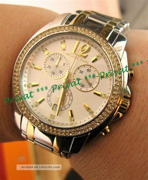 michael kors uhr silber gold damen|michael kors damenuhrn.